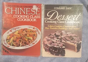 Lot Of 2 Consumer Guide Chinese & Dessert Spiral Cookbooks Nice Condition - Picture 1 of 1