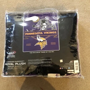 minnesota vikings Blanket Royal Plush 60”x80”. New - Picture 1 of 4