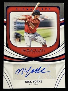 2022 PANINI IMMACULATE NICK YORKE 4/10 BLUE SIGNATURES AUTO #IS-NY ! SC-674 - Picture 1 of 2