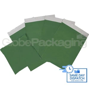 10x Borse Postali Forti VERDE OLIVA 16x20"" 16""x20"" (405x508mm) - Foto 1 di 6