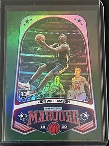 Panini Chronicles #244 2019-20 Zion Williamson Green Marquee Rookie - Imagen 1 de 2