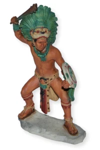 Indianerfigur Maya Krieger H 18cm Dekofigur Sammlerfigur Castgna Native American - Bild 1 von 5