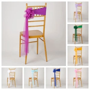 10 PIEZAS Spandex Flor Encaje Elástico Silla Fajas Cubierta Boda Fiesta Decoración - Imagen 1 de 16