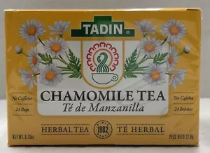 Tadin Chamomile Mint Herbal Tea No Caffeine 24 Bags - Picture 1 of 3