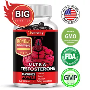 Ultra Testosterone - Tribulus Terrestris - Testosterone Booster & Muscle Builder - Picture 1 of 16