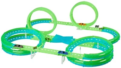 Kidland® Rennbahn Looping-Rennarena Autorennbahn, 4 Autos per USB laden, 7 Meter - Bild 1 von 2