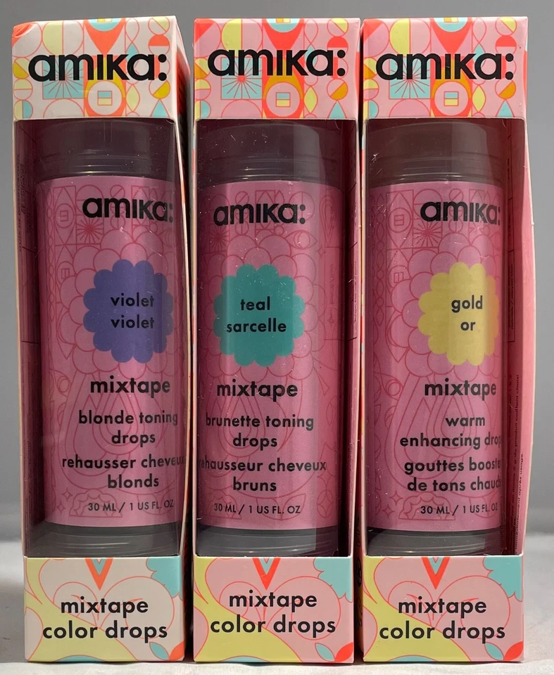 Gotas de color de cabello Amika Mixtape - Gotas tonificantes o realzantes - 1 oz.- ¡ELIGE EL COLOR! Foto 1 de 1