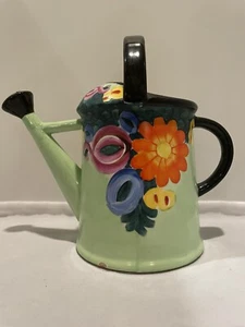 SHOFU Made in Japan, tschechische Optik-a-like, helle Blumen handbemalt Bewässerungsvase - Bild 1 von 6