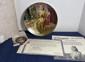 Hollywood Glamour Girls GRETA GARBO Grusinskaya GRAND HOTEL Plate COA #594A - Picture 1 of 10