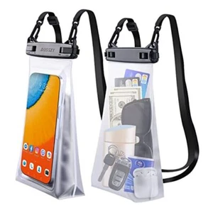Large Capacity Waterproof Phone Pouch Floating, Waterproof Bag White,1 Piece - Picture 1 of 7