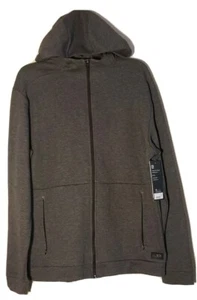 Michael Strahan Men's Sweatshirt Hooded Medium Color Gray full zip Long-Sleeve   - Picture 1 of 5