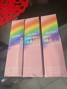 Lotto di 3x Lime Crime Unicorno Capelli Arcobaleno Colore Capelli Spray Nebbia Malva Temporanea - Foto 1 di 2
