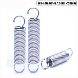 1.5-2.0mm Hook Stainless Spring Expansion Extension Tension Spring 30-300mm Long - Picture 1 of 6