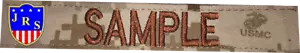 Nametape Namensstreifen USMC MARPAT Desert - Mit Ihrem Namen - Mit Klett - Bild 1 von 1