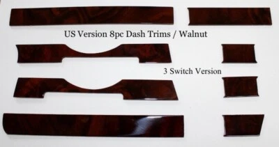 MERCEDES SL 560 W107 Burl Walnut Dash Set OEM Quality Walnut Veneer - Image 1 of 3