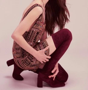 FREE PEOPLE All the Shifts Embroidered Sequin Turquoise Shift Dress  ☮ Size 6 - Picture 1 of 4