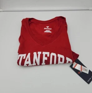 Stanford Cardinal Basic Arch V-Neck T-Shirt Size XL Womens Fanatics New - Picture 1 of 6