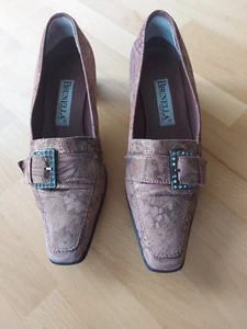 Italienische Damenschuhe Brunella rose silber ausgefallen extravagant Gr. 35-36 - Bild 1 von 7