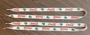 orig BRAND NEW PAIR NFL JACKSONVILLE JAGUARS COCA-COLA Shoelaces Shoe Laces HTF - Picture 1 of 10