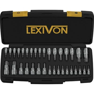	LEXIVON Master TORX Bit Socket Set Premium S2 Alloy Steel | Complete 34-Piece	 - Image 1 of 4