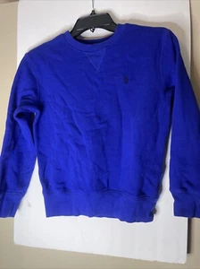 Polo Youth Boy Pre-owned Ralph Lauren Fleece Size Small (8) Royal Blue - Picture 1 of 5