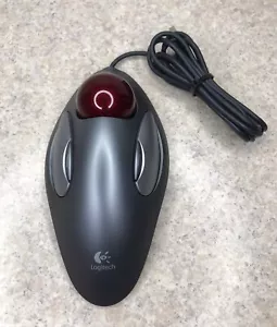 WORKING Logitech T-BC21 USB Optical Trackman Marble Mouse Trackball - Picture 1 of 2