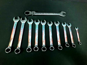 Vintage Channellock 10pc Metric Combination Wrenches w 19 Flex Gear Wrench - Picture 1 of 6