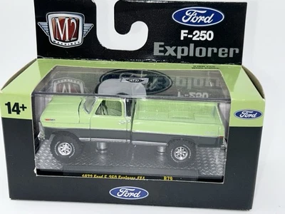 New M2 Machines Auto-Thentics R79 #23-49 green 1972 Ford F-250 Explorer 4X4 - Image 1 of 3
