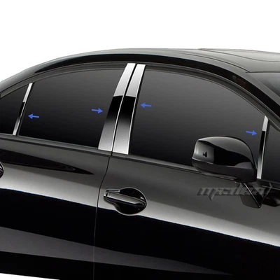 TYGER Fits 92-99 Pontiac Bonneville Stainless Steel Chrome Pillar Post Trim 8PC - Image 1 of 4