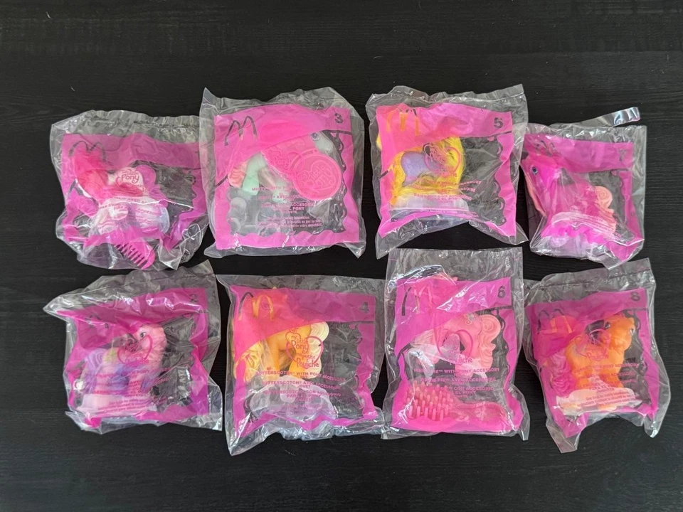 NEW NIP Vtg 2005 McDonald's MLP My Little Pony Happy Meal Toys Complete Set 1-8 - Image 1 of 1