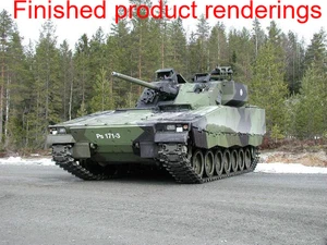 3D printing 1/72 Finnish CV90 Infantry Fighting Vehicle unpainted model kit - Picture 1 of 3