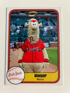 BLOOPER autograph ATLANTA BRAVES Mascot custom card signed - Picture 1 of 2