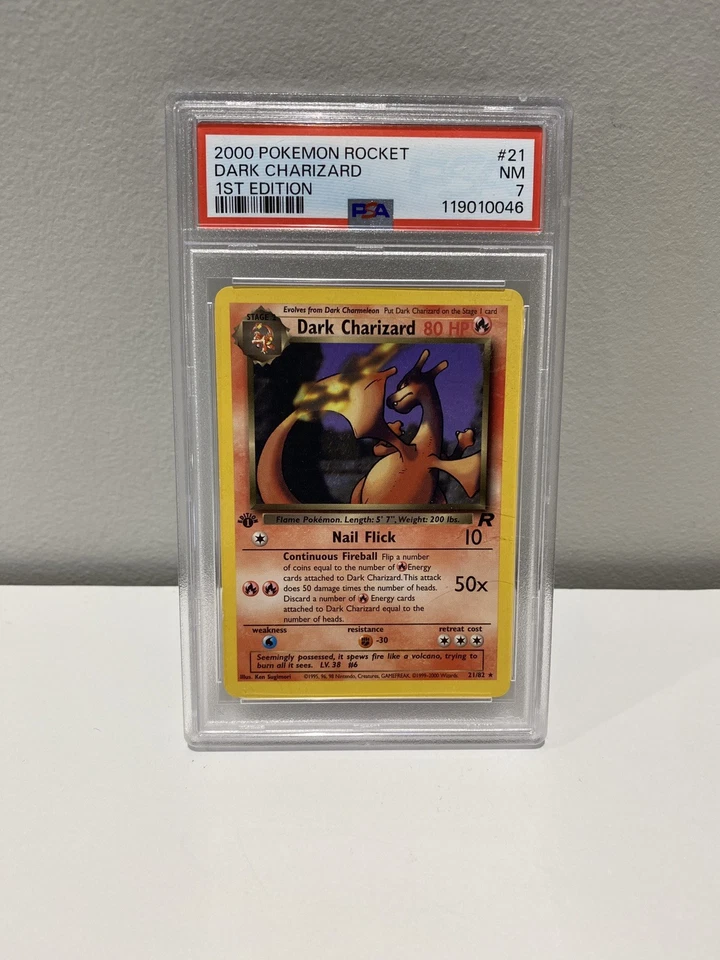 Dark Charizard 21/82 Pokemon PSA 7 - 1st Edition - Image 1 of 4
