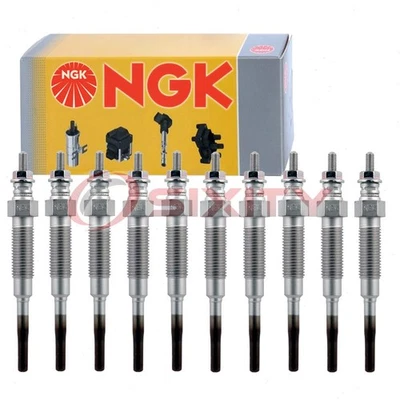 10 pc NGK 2187 Y-118R Glow Diesel Glow Plugs for DG-215 CH132 80019 jc - Image 1 of 4