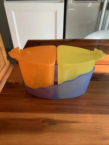 Tupperware Junge Welle Milchkännchen /Zuckerdose Set ,Mehrfarbig ,20Lx11Bx7H - Bild 1 von 19