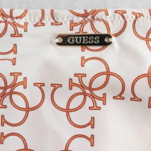 Pantalones de bikini Guess para mujer talla XS blancos marrones con logotipo completo - Imagen 1 de 9