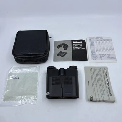 Vintage Nikon TraveLite 9x25 5.6° Binoculars Compact w/ Case & Manuals - Image 1 of 4