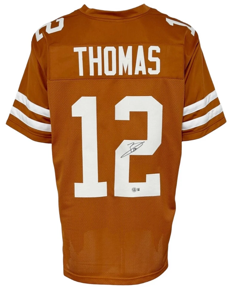Camiseta deportiva Texas Longhorns Earl Thomas II autografiada estilo universitario BAS auténtica... Foto 1 de 1