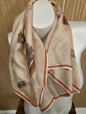 Vintage Scarf Featuring Berlin Landmarks Reine Seide Womens Square Wrap Tourist - Image 1 of 4