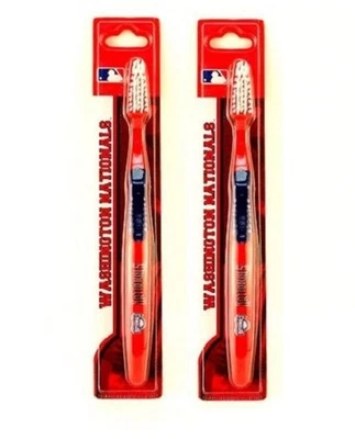 Washington Nationals MLB Toothbrush Extended Tip 2 Pack - Image 1 of 2