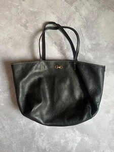 AUTH SALVATORE FERRAGAMO VARA BLACK LIZARD EMBOSSED LEATHER SATCHEL/TOTE - ITALY - Picture 1 of 7