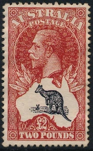 AUSTRALIA 1912, KGV & KANGAROO, £2 VALUE, ESSAY OR OTHER FORGERY STAMP. #C43 - Picture 1 of 2