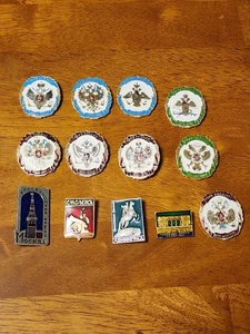 Konvolut 13 alte russische Souvenir Pins Anstecker - Bild 1 von 15