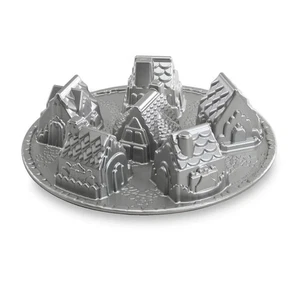 Nordic Ware Cozy Village Cast Aluminum Baking Cake Pan New - Picture 1 of 2