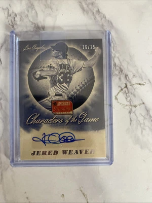 Panini America's Pastime Characters of the Game 2013 automático CG-JW Jered Weaver/25 Foto 1 de 4