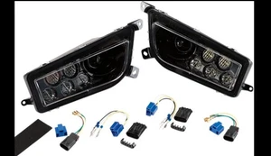 Moose Black LED Headlights 2016+ General, 2014+ RZR 900/1000/Turbo/RS1 2001-2227 - Picture 1 of 1