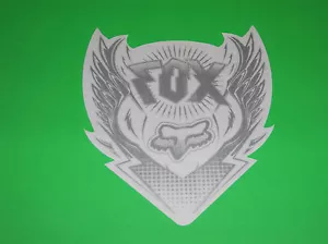 FOX RACING MOTOCROSS QUAD BMX SKATEBOARD FLIGHT CREST STICKER DECAL - Picture 1 of 1