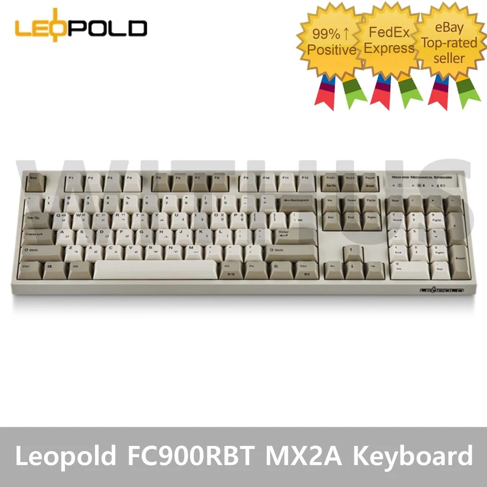 Leopold FC900RBT MX2A High-End Mechanical Bluetooth Keyboard White Two-Tone/50g - Image 1 of 4
