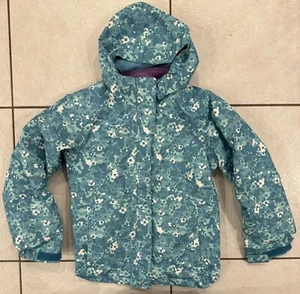 Columbia Girls Blue Floral Interchange Bugaboo 3-in-1 Winter Ski Jacket SMALL 8 - Picture 1 of 20