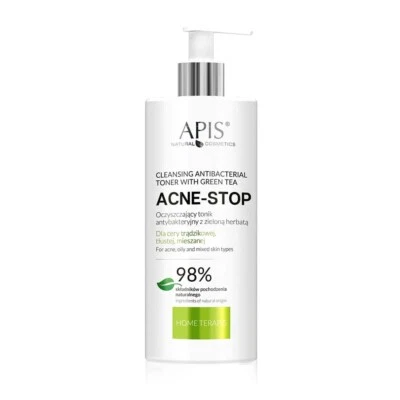 Apis Home Terapis Acne Stop Cleansing Antibacterial Tonic with Green Tea 300ml - Image 1 of 2